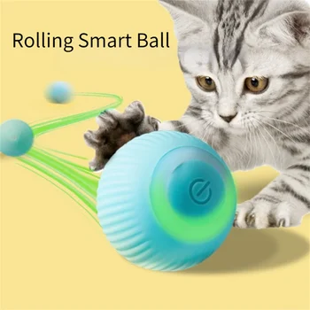 לחתול צעצועים צעצועים החתול מקורה מתגלגל חתולים חשמלי אימון אוטומטי אינטראקטיבי חתלתול-העצמי בתנועה, משחק בכדור צעצועים חכמים.