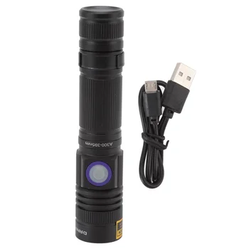 UV זיהוי המנורה גודל קומפקטי, צריכת חשמל נמוכה פנס LED פגז סגסוגת אלומיניום עם כבל USB מסמר ריפוי אור