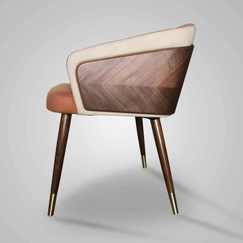 עיצוב העץ כסאות אוכל נורדי מרגיע המשרד השידה קפה מודרני כסאות אוכל מטבח סלון Sandalye ריהוט הבית XY50DC