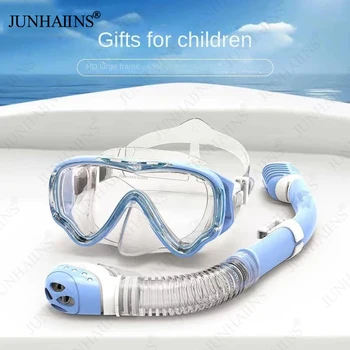 מסיכת צלילה מלא ילדים הפנים HD אנטי ערפל מסיכת צלילה מתחת למים מסיכת צלילה להגדיר הילדים לשחות, לצלול ציוד