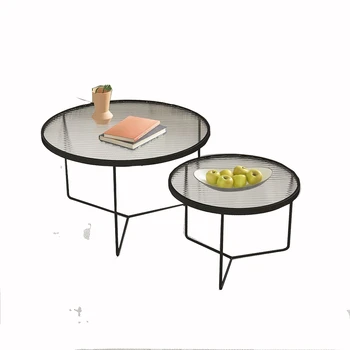 כוס תה שולחן עגול שולחן קפה פשוט, מודרני בבית ריהוט הסלון בצד השולחן לזוז