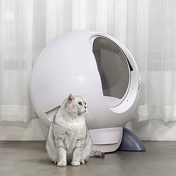 חכם אוטומטי חתול שירותים המלטה. הבית גדול חתול שירותים מוסתרים הכלוב מטהר אוויר Arenero Autolimpiable את חתול המחמד טואלט