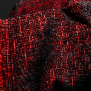 קטיפה אדומה אפל בד בדוגמת מרקם יצירתי עבה ביגוד מעיל רוח בד הלבשה Diy תפירה מטרים חומר
