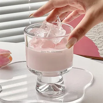 יצירתי הר צורה מים כוס יפני זכוכית כוס מיץ תה כוס יין ספל קפה שותה כוס וויסקי זכוכית Canecas