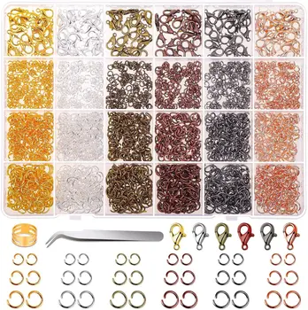 מיני זכוכית זרע חרוזים תכשיטים ציוד צמידים שרשרת טבעת מכינה ערכות מכתב האלפבית קסמי תליונים DIY אמנות מלאכה