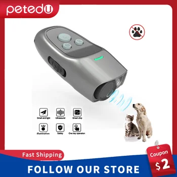 מחמד Repeller כלב אנטי נובח להפסיק לנבוח הכשרה מכשיר מאמן LED אולטרא 3 ב-1 נגד נביחות קוליים באיכות גבוהה