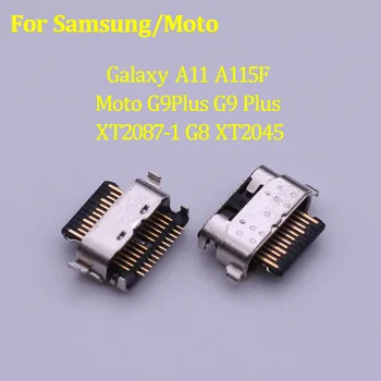 10pcs/lot חדש טעינת USB יציאת Dock Connector עבור Samsung Galaxy A11 A115F Motorola Moto G9Plus G9 בנוסף XT2087-1-G8 XT2045