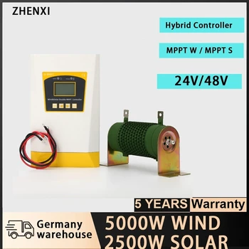 ZHENXI 5000W שמש&רוח בקר Hybrid Controller 12V/24V/48V מחוץ לרשת מערכת סולארית, טורבינות רוח, מחולל אנרגיה חופשית