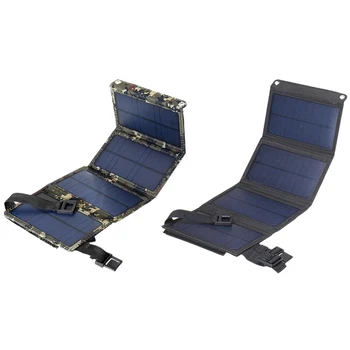 8W 5V סולארי נייד מטען IPX4 עמיד למים שמש טעינה לוח מתקפל נייד פאנל סולארי טעינה מהירה ביותר עבור טלפון נייד