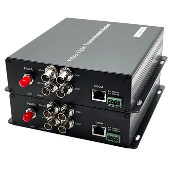 שידור 3G SDI-HD SDI Gigabit Ethernet RS485 על סיבים אופטיים מאריך וידאו HD סיבים ממיר,SM 20 ק 