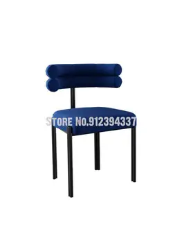 אור יוקרה האוכל פשוט כיסא מודרני מינימליסטי קפה משענת כיסא הטרקלין מתכת מינימליסטי אמנות מעצב בבית הכסא