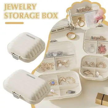 ארגונית תכשיטים נייד אטום קופסא לאחסון תכשיטים תיק נסיעות על טבעות שרשרת עגילים צמידים ארגונית הגלולה הגלולה במקרה