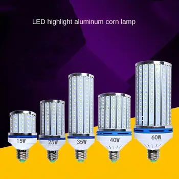 E14 E27 בורג בסיס LED תירס אור נורות חדש 220V אלומיניום LED מנורת נורת 15-100W אור לבן תירס מנורה קישוט הבית