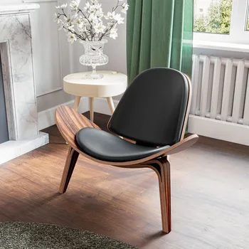 נורדי יחיד, ספת עור הכיסא מחייך הכיסא למטוס כיסא אור פשוט יוקרה יצירתי המשרד Poltrona הרהיטים בסלון