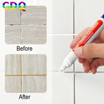 CDQ 12 צבע לבן עמיד למים אריח סימון דיס עט קיר התפר עט על אריחי רצפת חדר האמבטיה טיהור התפר תיקון כלים