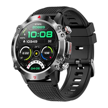 KR10 smartwatch Bluetooth שיחה חיצונית ספורט גברים צמיד של 450mah גדול הסוללה כושר גשש הבריאות ניטור smartwatch