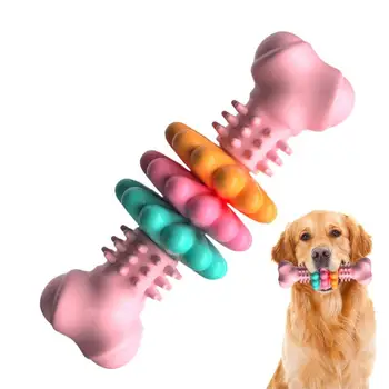 שן מנקה את השיניים גומי צעצוע מגומי TPR תיל עצם צורה בלתי ניתנת להריסה צעצוע לכלב השיניים וניקוי חניכיים עיסוי קשה צעצועים לכלב