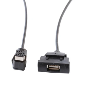 עמיד ABS 12Pin אודיו מתאם עבור RCD510 USB רדיו במכונית ממשק משולב ביעילות עם 3RCA תועלת