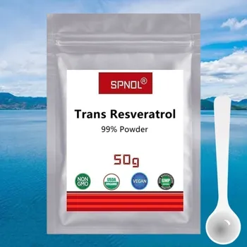 50 גרם-1000 99% טהור טרנס Resveratrol אבקה
