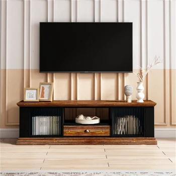 עיצוב מודרני טלוויזיה עם 2 מחסנים ארונות המגירה טלוויזיה מסוף השולחן מדיה הקבינט עמיד עבור הרהיטים בסלון