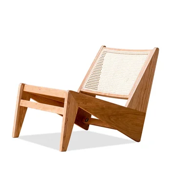 מודרני מבטא כיסא קש מוצק עץ דובדבן טרקלין קנגורו כיסא סלון ריהוט חדר השינה החצר למקום העבודה.