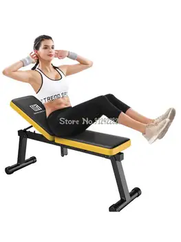 יושב-לוח המשקולת ספסל בבית שריר הבטן אימון ספסל פנימי רב תכליתי מתקפל כושר כיסא לשבת על הספסל ציפור