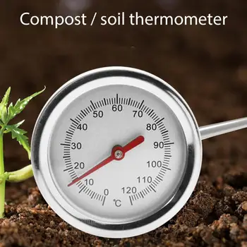 קומפוסט אדמה הבוחן מדידת בדיקה נירוסטה מד חום עבור הגינה הדשא