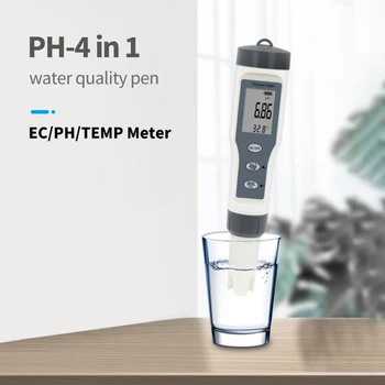 מים החלפה על שתייה, איכות בדיקה טסטר 4 אלקטרודה בתוך אקווריום 1 Ph/orp/h2/טמפרטורה מד מים