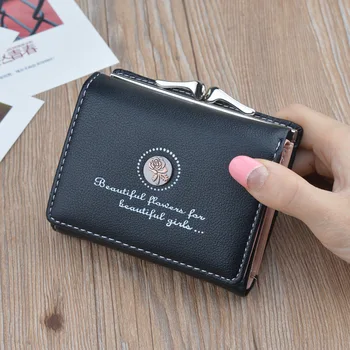 העיצוב החדש קטן ארנקים לנשים מעור טלפון ארנקים נקבה רוכסן קצר המטבע ארנקי כסף מחזיקי כרטיס אשראי מצמד שקיות