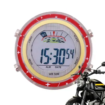 אופנוע אופניים שעון כרום עמיד למים MotorHandlebar הר קוורץ שעון אלומיניום זוהר שעון MotorAccessori