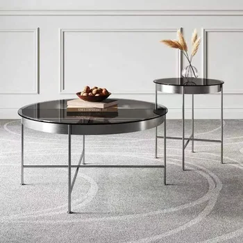 מינימליסטי נורדי שולחנות קפה עיצוב קמפינג חדר השינה קפה שחור שולחנות יוקרה משובח השולחן בסים דה סלון ריהוט הבית