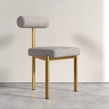 מתכת מודרני כסאות אוכל חיצונית למשרד נורדי מטבח זהב כיסא נייד אירועים Sedie Soggiorno Moderno חיצוני רהיטים