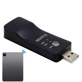300Mbps USB WiFi מתאם WiFi USB Ethernet כרטיס רשת WiFi Wireless Dongle מתאם USB תואם עם רוב נתבים אלחוטיים