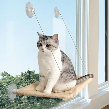 תלוי חזקה חתול ערסל מיטה לחתולים Gotas חלון כוס יניקה ספינקס גארפילד ערסלים חתלתול Kedi הקן מחצלת mascotas מוצרים