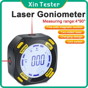 Xin טסטר אלקטרוני מד זווית מד XT320 דיגיטלי מד מגנטי Inclinometer זווית הבוחן Finder כלי מדידה